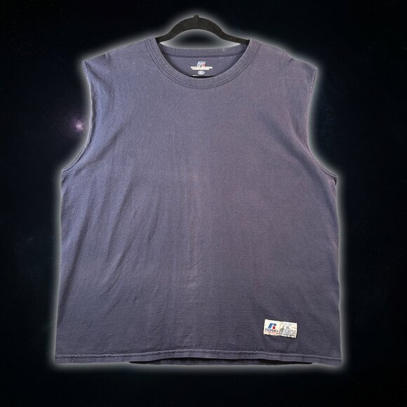 Russell Athletic Blue Summer Wicks Moisture Machine Washable Tanktop Men's XL - Picture 1 of 7
